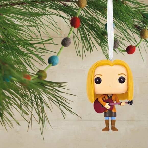 Hallmark Keepsake Phoebe Buffay Ornament FRIENDS Funko Pop Guitar 2022 NIB NEW - Picture 3 of 9